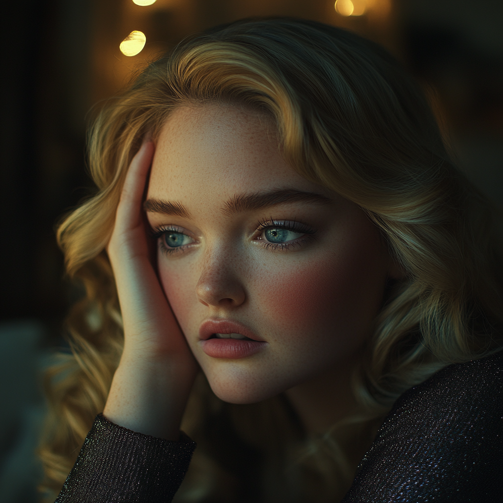 Eine traurige Frau | Quelle: Midjourney