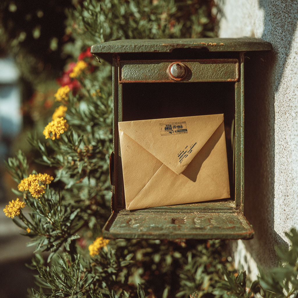 Ein Briefumschlag in einem Briefkasten | Quelle: Amomama