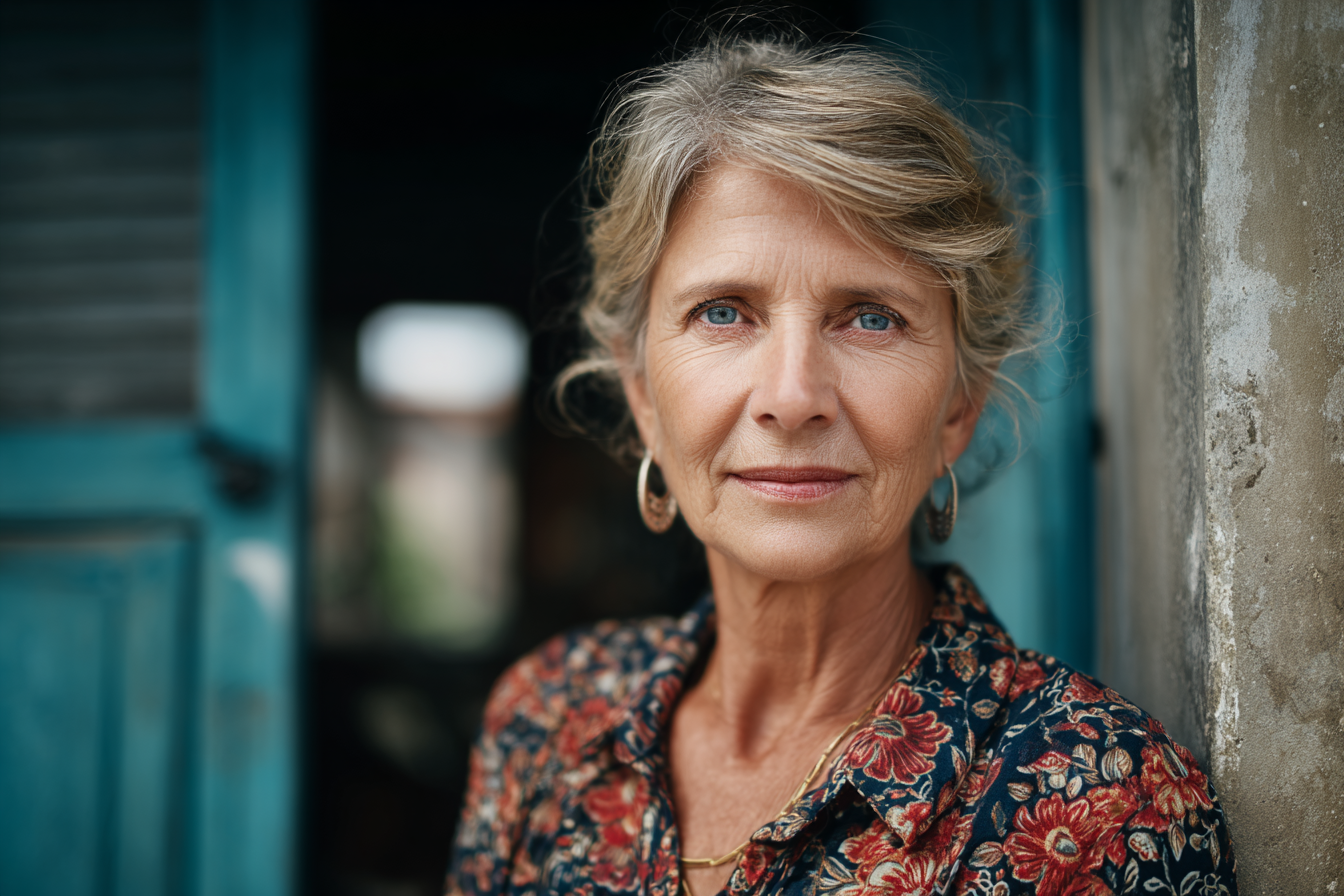 Eine Frau, die geradeaus schaut | Quelle: Midjourney