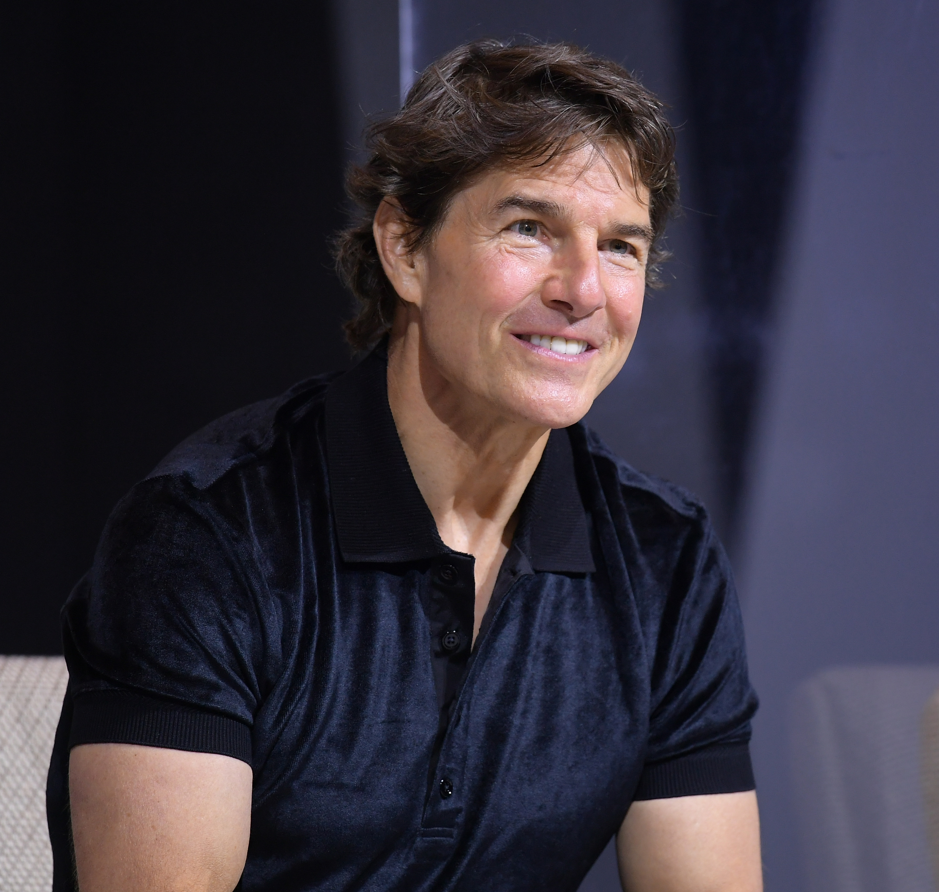 Tom Cruise während einer Pressekonferenz für "Top Gun: Maverick" in Seoul, Südkorea am 20. Juni 2022. | Quelle: Getty Images