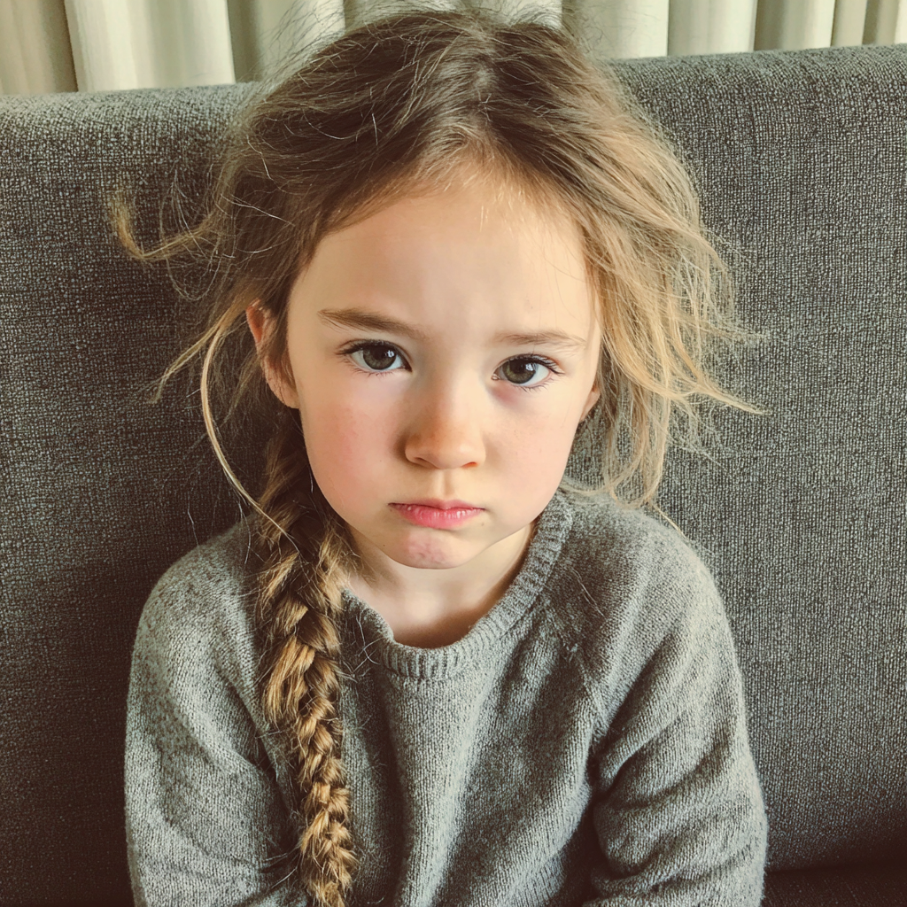 Eine Nahaufnahme eines kleinen Mädchens | Quelle: Midjourney