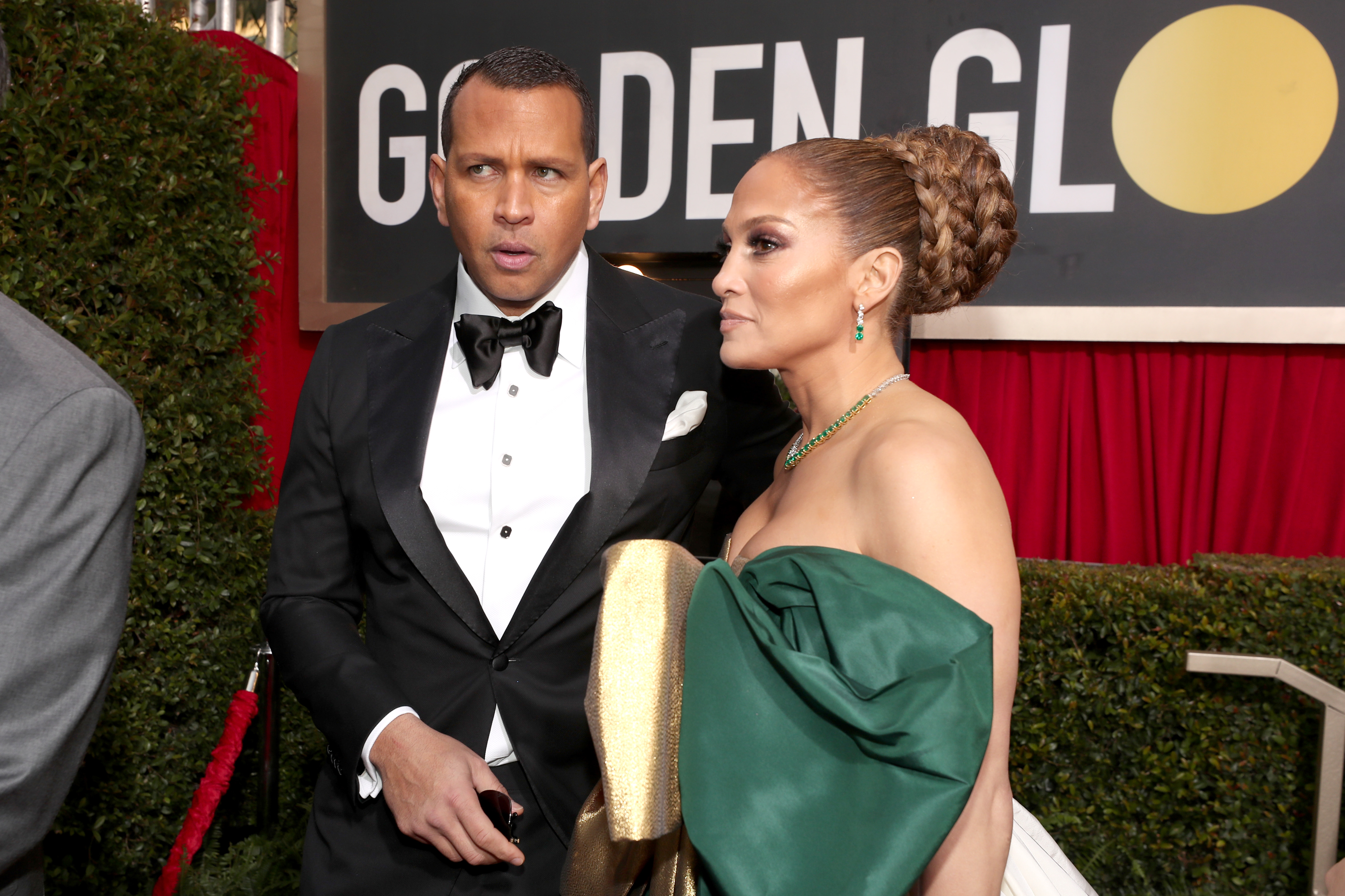 Alex Rodriguez und Jennifer Lopez kommen am 5. Januar 2020 zu den 77. jährlichen Golden Globe Awards in Beverly Hills, Kalifornien. | Quelle: Getty Images
