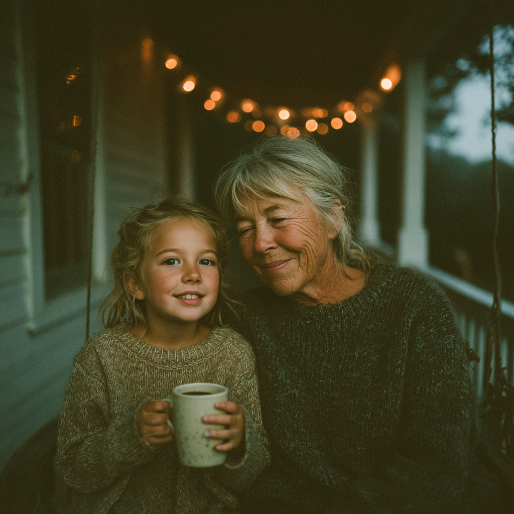 Eine Großmutter und eine Enkelin, die sich kennenlernen | Quelle: Midjourney