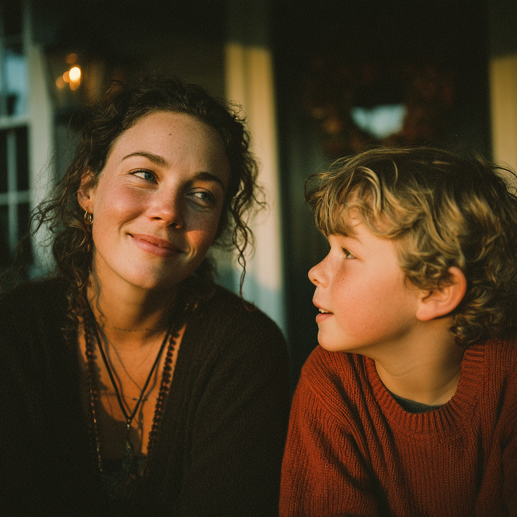 Eine glückliche Mutter und ihr Sohn | Quelle: Midjourney