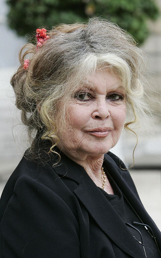 Brigitte Bardot, ehemalige Schauspielerin und nun Tierrechtsaktivistin, als Gast bei einem Umwelttreffen mit dem französischen Präsidenten Nicolas Sarkozy im Élysée-Palast in Paris, Frankreich, am 27. September 2007 I Foto von Gilles BASSIGNAC/Gamma-Rapho I Quelle: Getty Images