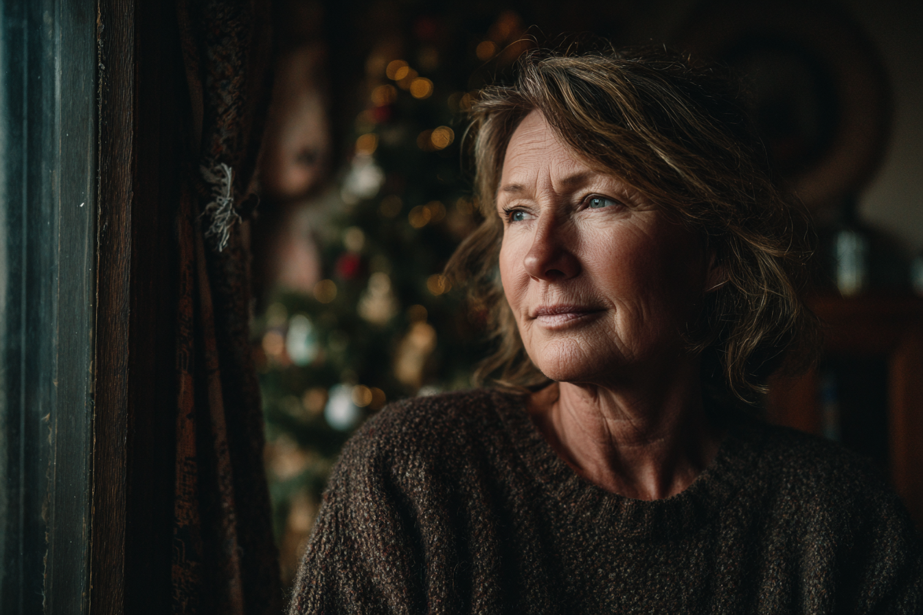 Eine Frau, die aus dem Fenster schaut | Quelle: Midjourney