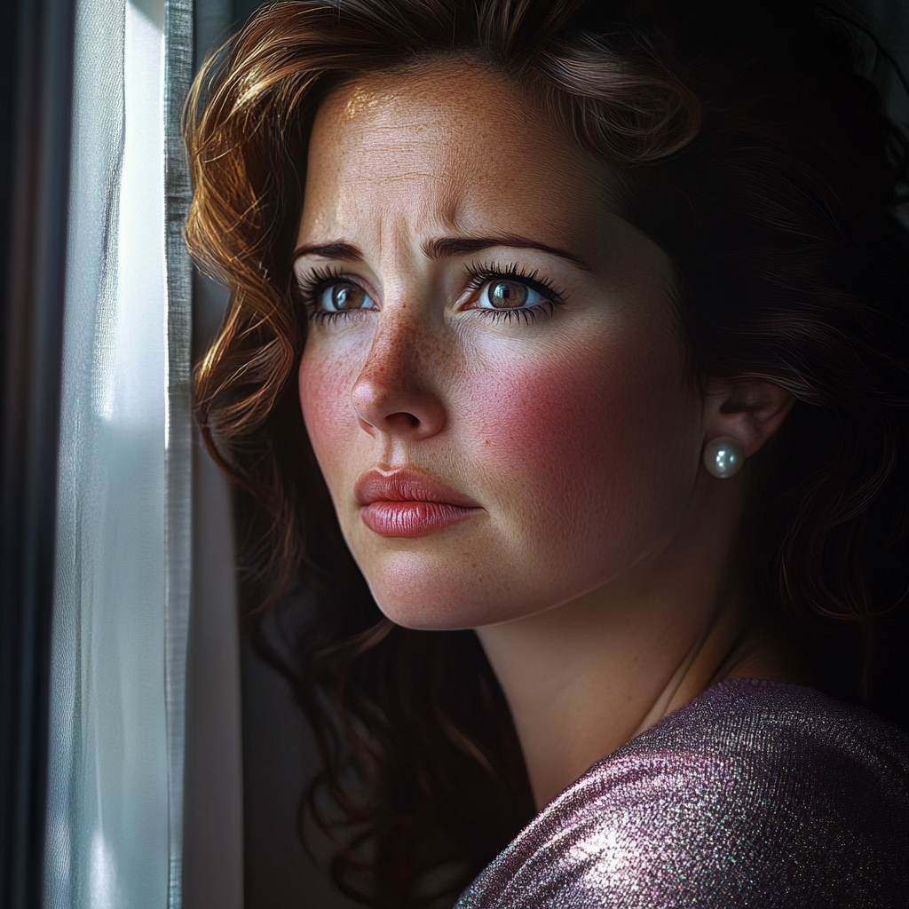 Eine ängstliche Frau | Quelle: Midjourney