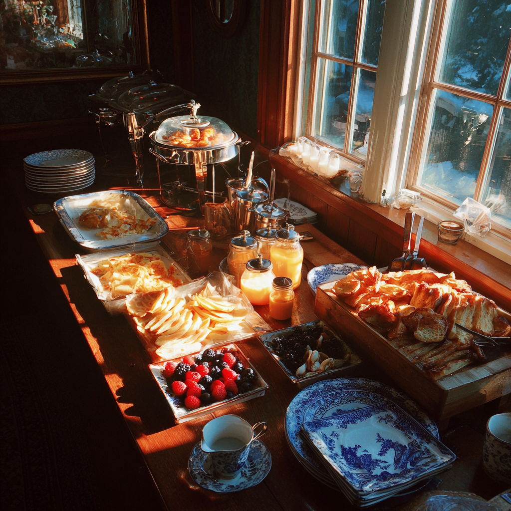 Ein Frühstücksbuffet | Quelle: Midjourney