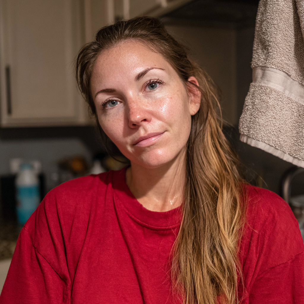 Eine Frau, die in einer Küche steht | Quelle: Midjourney