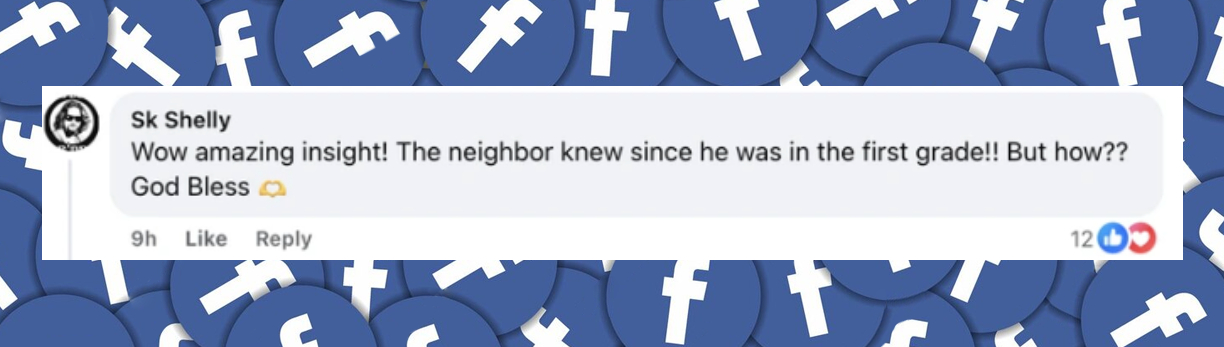 Fan-Kommentar zu der Geschichte, die John Prevost über seinen Bruder, Papst Leo, am 8. Mai 2025 gepostet hat. | Quelle: Facebook/ABC News