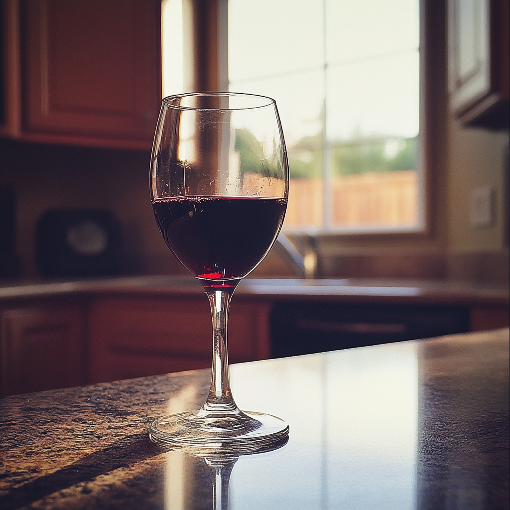 Ein Glas Wein | Quelle: Midjourney