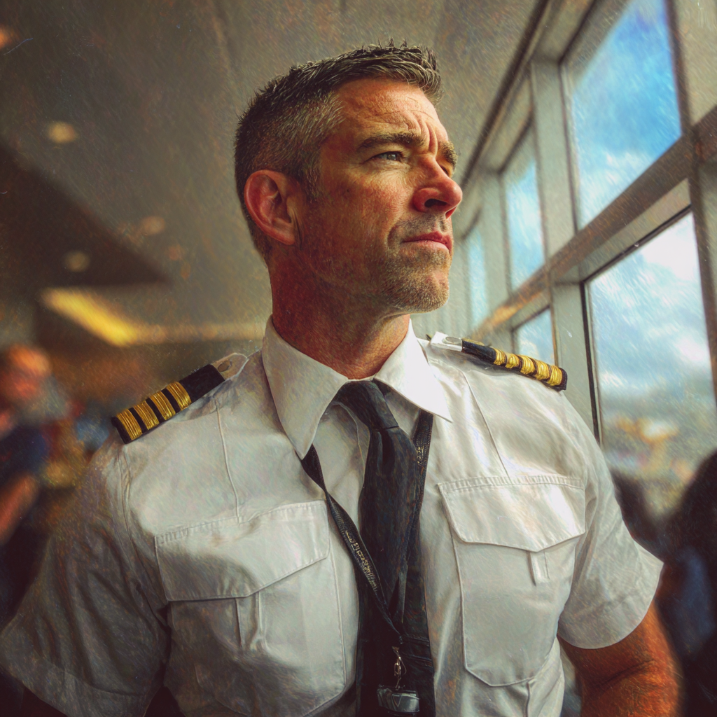 Ein Pilot in seiner Uniform | Quelle: Midjourney