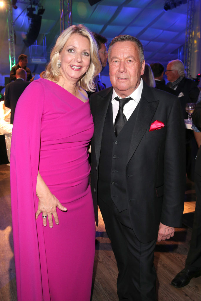Roland Kaiser und seine Frau Silvia Keiler während des EAGLES Praesidenten Golf Cup Gala Abends am 13. September 2019 in Bad Griesbach | Quelle: Getty Images
