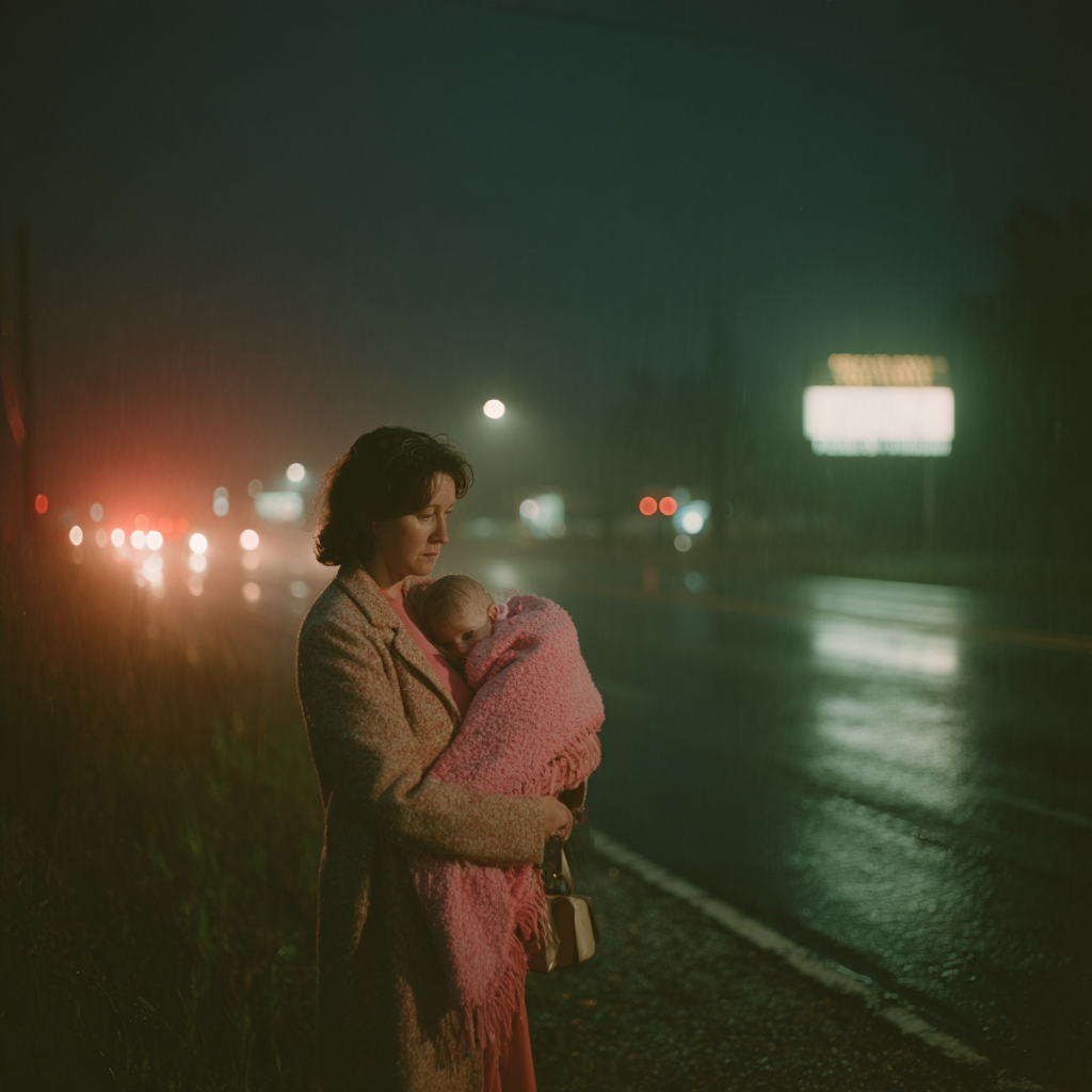 Eine Frau hält ein Baby | Quelle: Midjourney