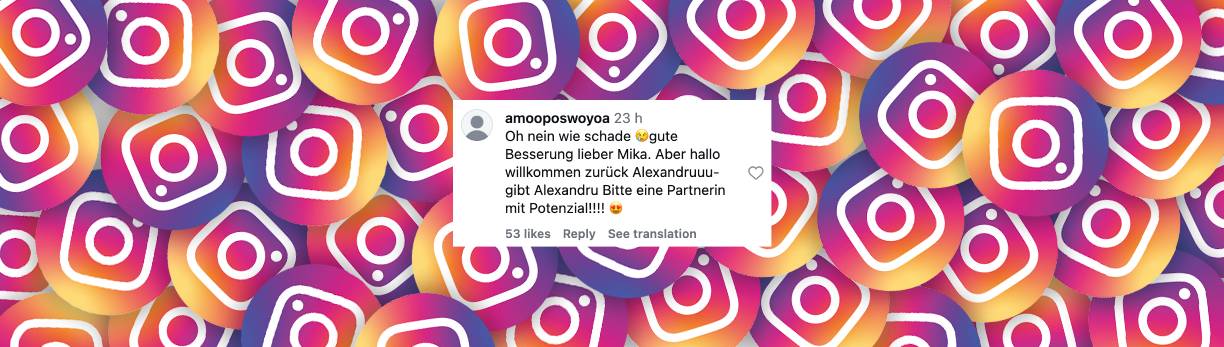 Nutzer-Kommentar | Quelle: Instagram/letsdance