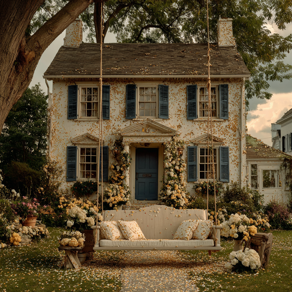 Ein Haus mit Eierflecken | Quelle: Midjourney