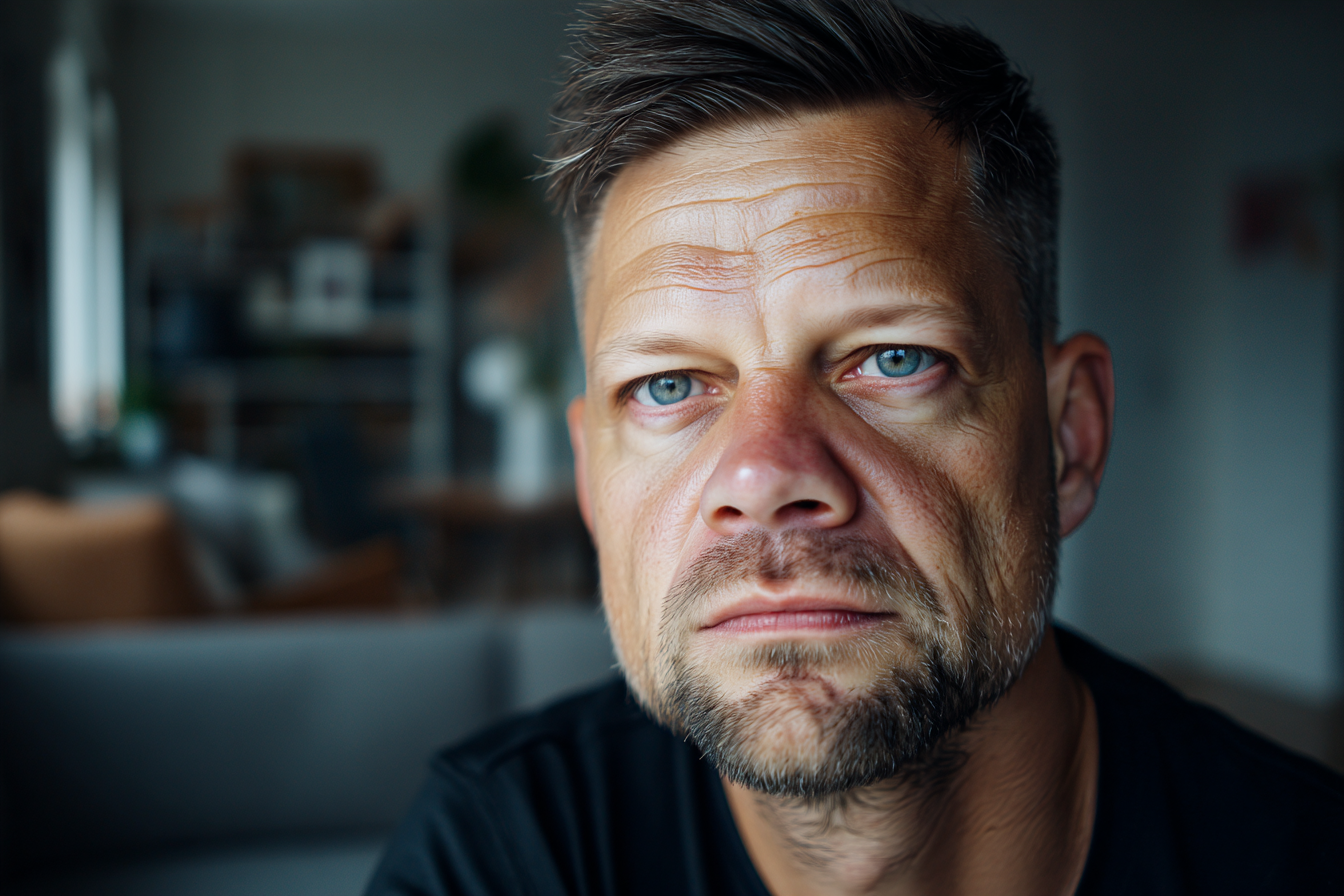 Ein Mann, der geradeaus schaut | Quelle: Midjourney