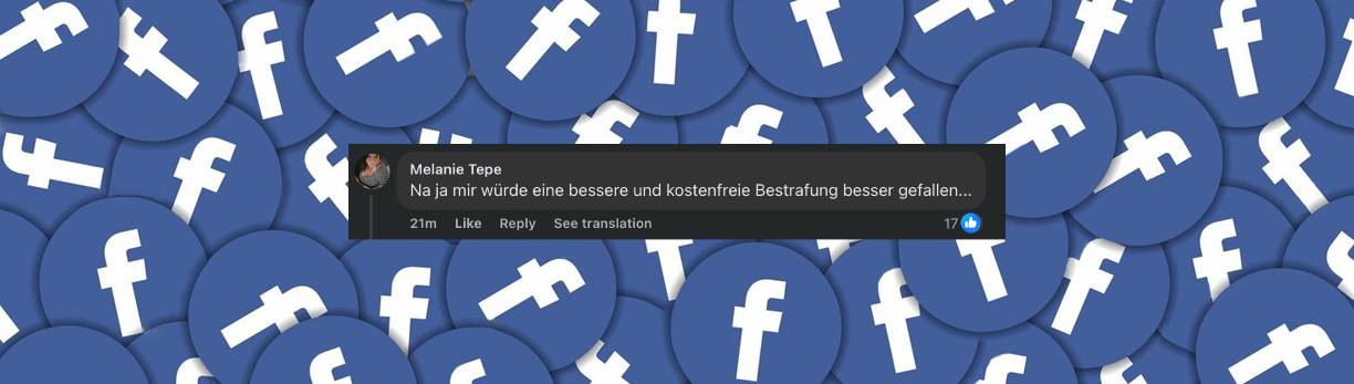 Nutzer-Kommentar zum Urteil des Mörders | Quelle: Facebook/Bild
