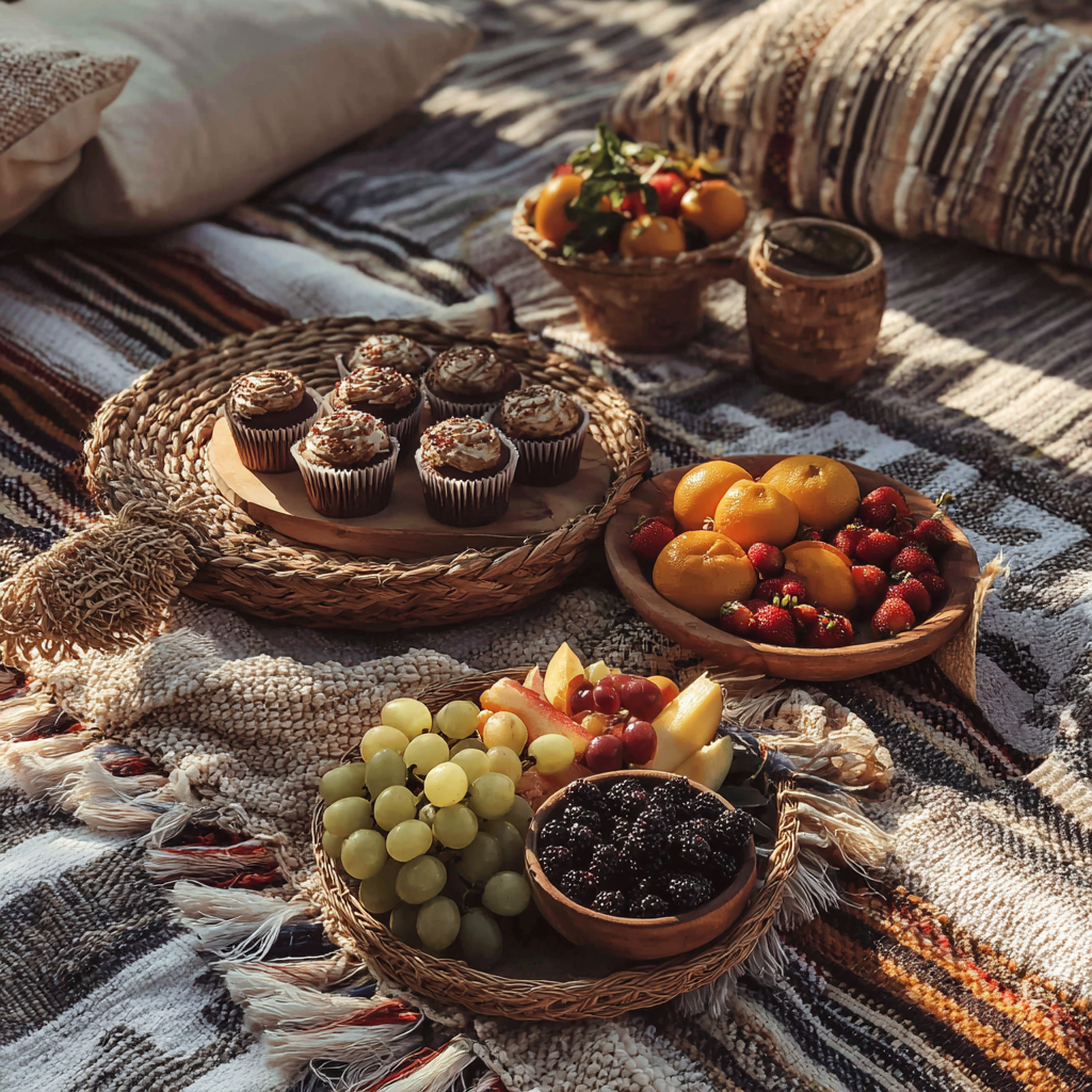 Ein Picknick im Hinterhof | Quelle: Midjourney
