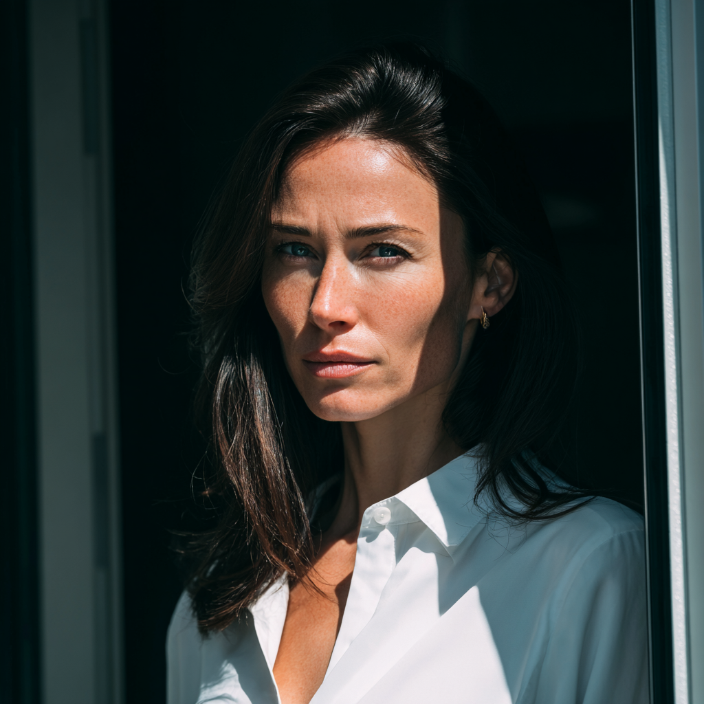 Eine stirnrunzelnde Frau | Quelle: Midjourney