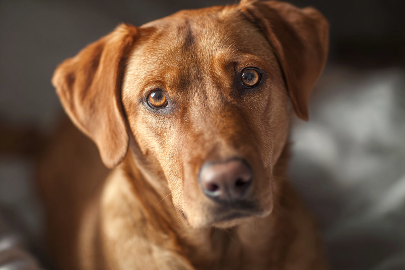 Ein Hund, der geradeaus schaut | Quelle: Midjourney