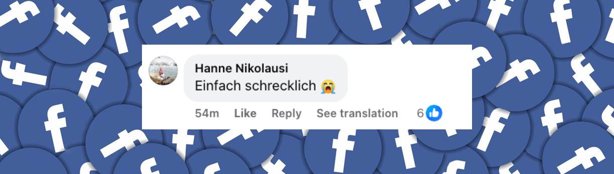 Kommentar eines Nutzers der sagt, wie schrecklich er es findet | Quelle: Facebook/Bild