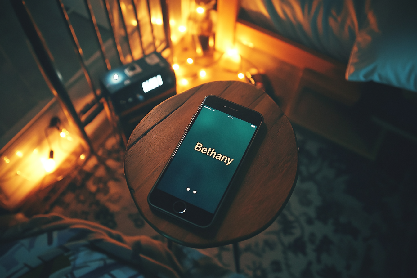 Ein Telefon auf einem Tisch | Quelle: Midjourney