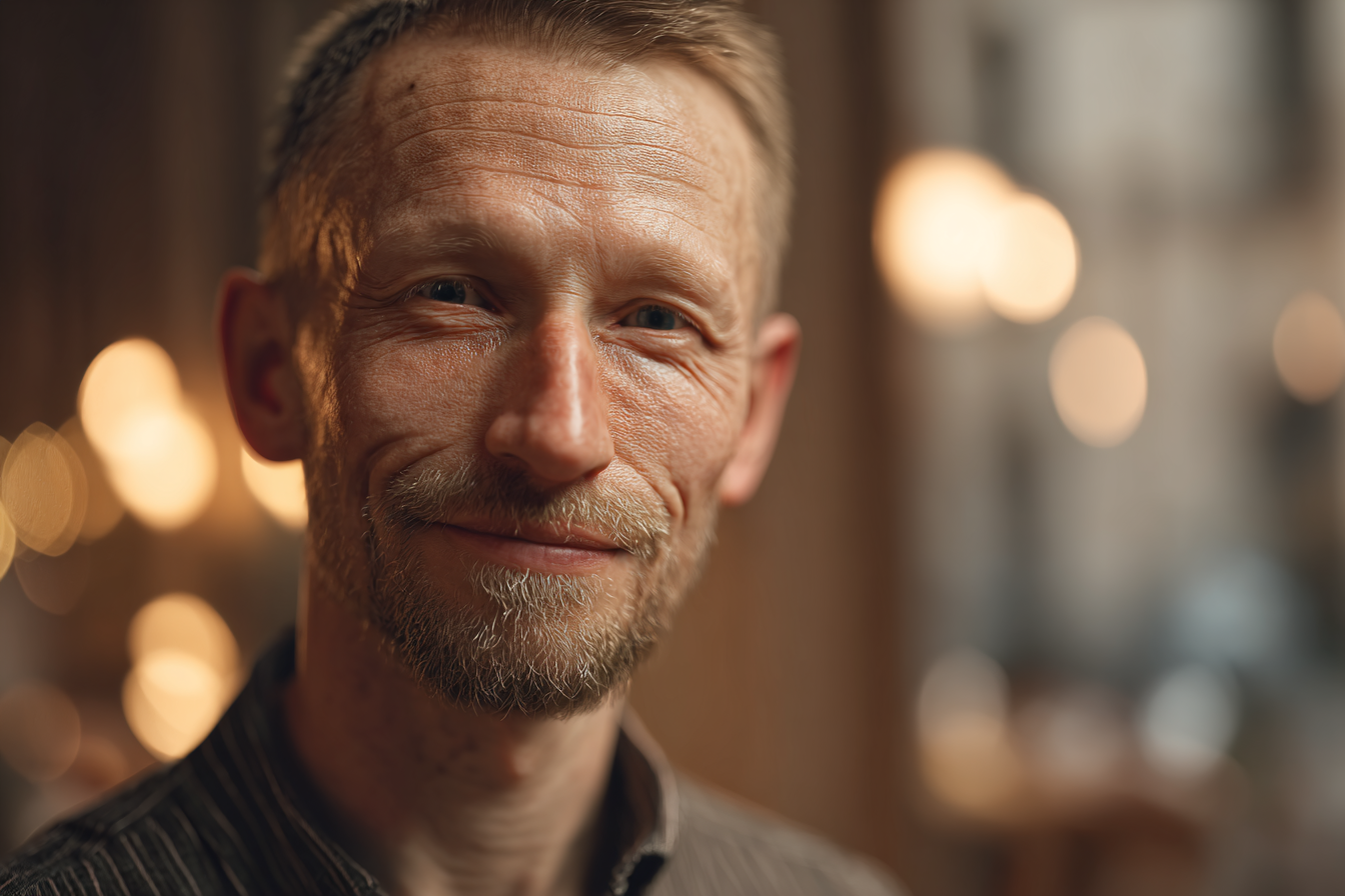 Ein lächelnder Mann | Quelle: Midjourney