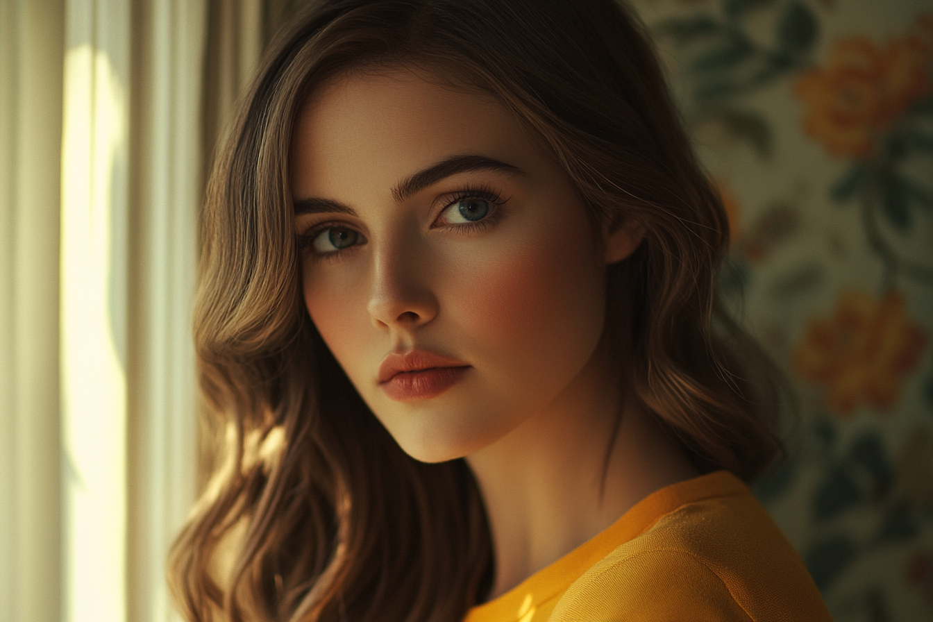 Eine Frau, die geradeaus schaut | Quelle: Midjourney