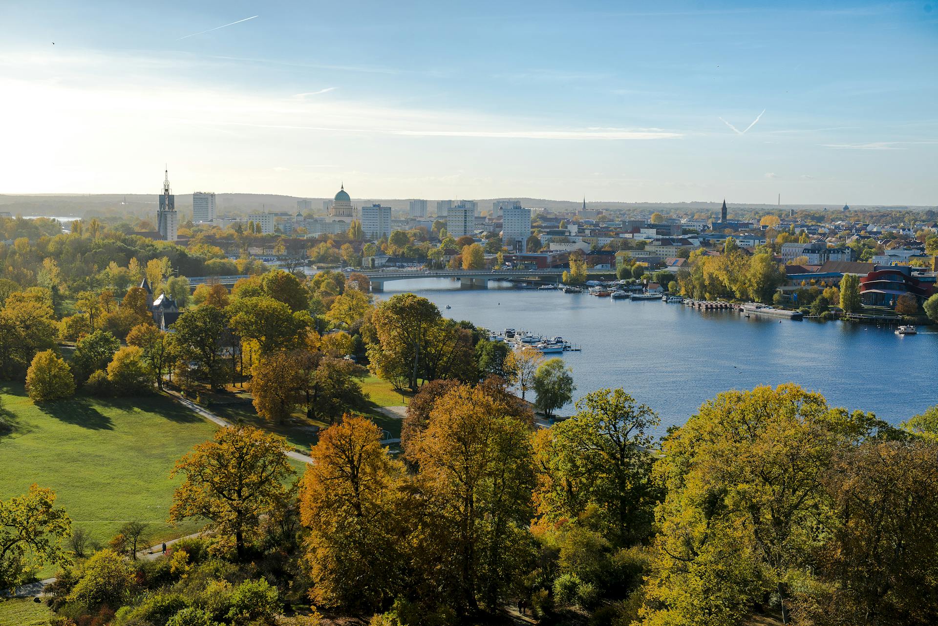 Eine Luftaufnahme eines Stadtparks | Quelle: Pexels