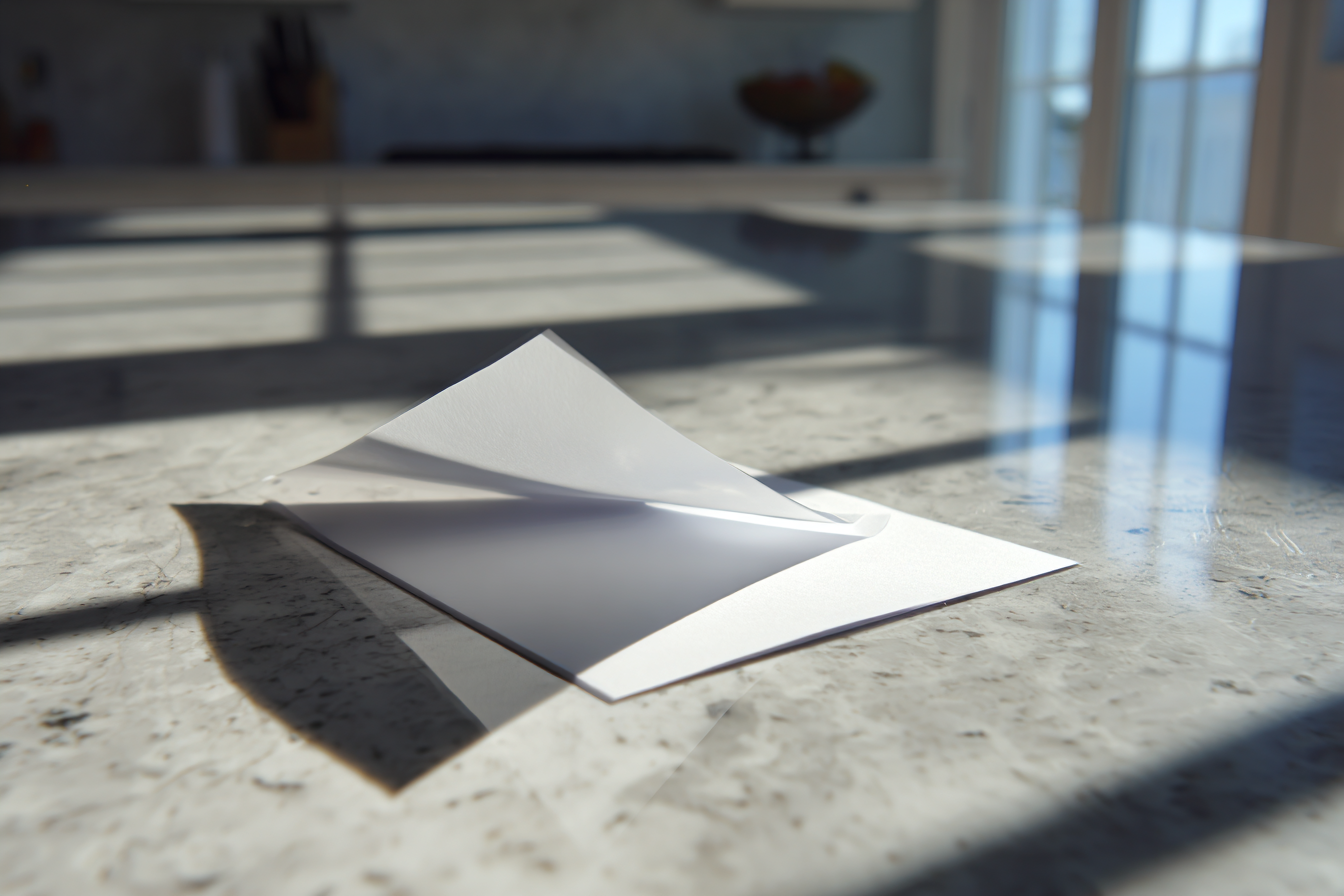 Eine Notiz auf einem Küchentisch | Quelle: Midjourney