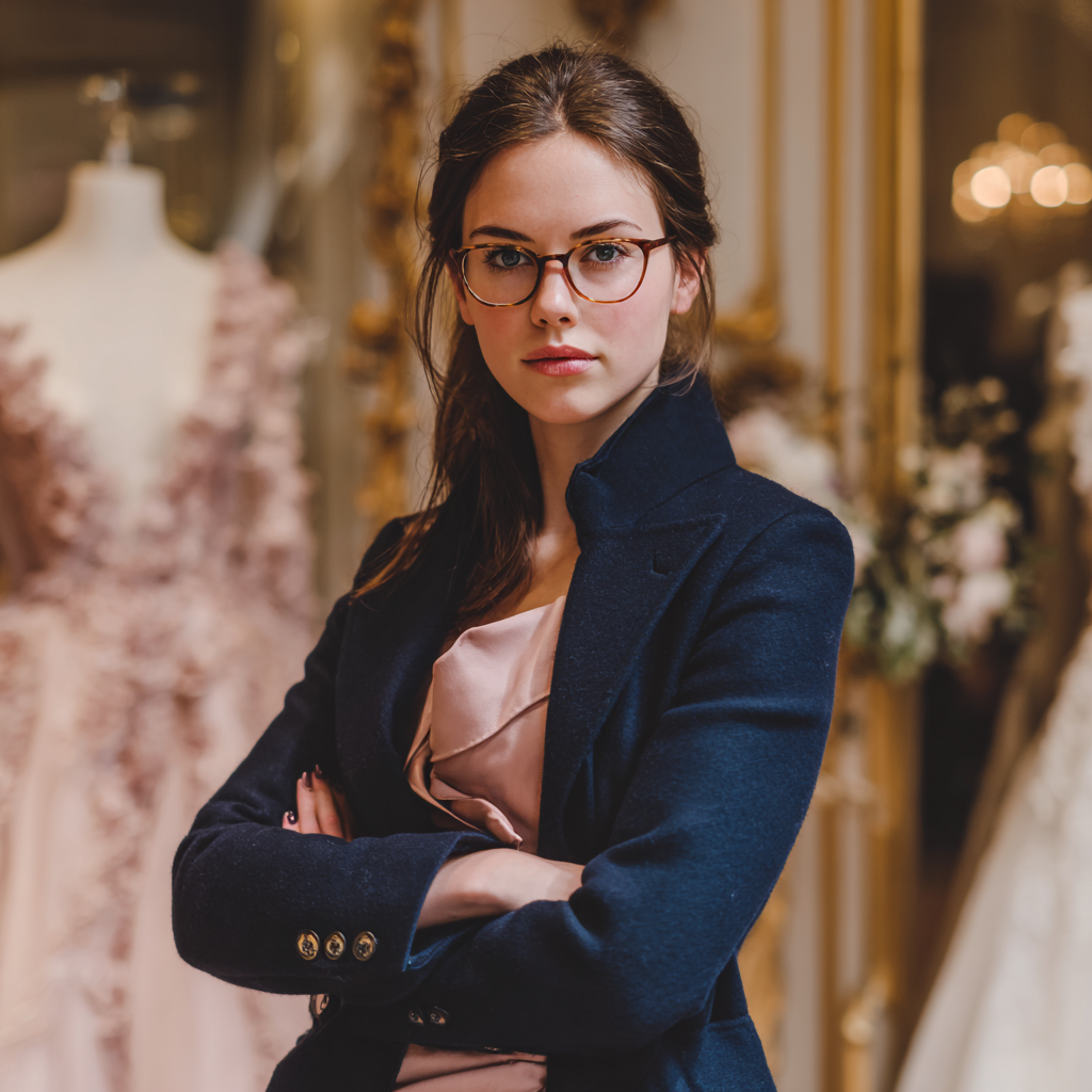 Eine Nahaufnahme einer unbeeindruckten Frau | Quelle: Midjourney