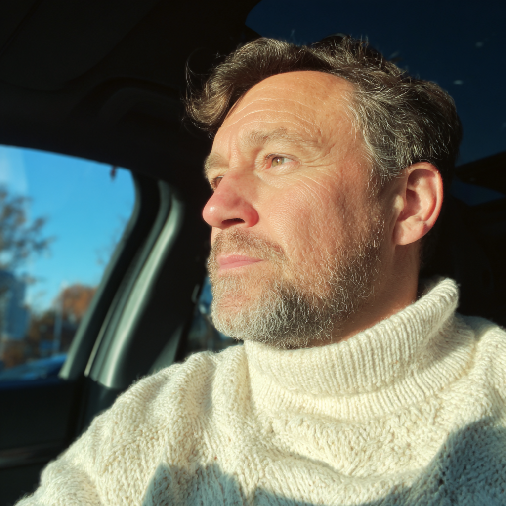 Ein Mann am Steuer eines Autos | Quelle: Midjourney