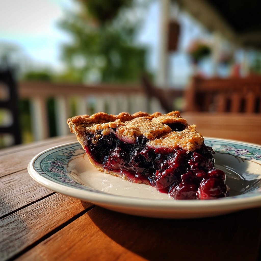 Ein Stück Kuchen auf einem Tisch | Quelle: Midjourney
