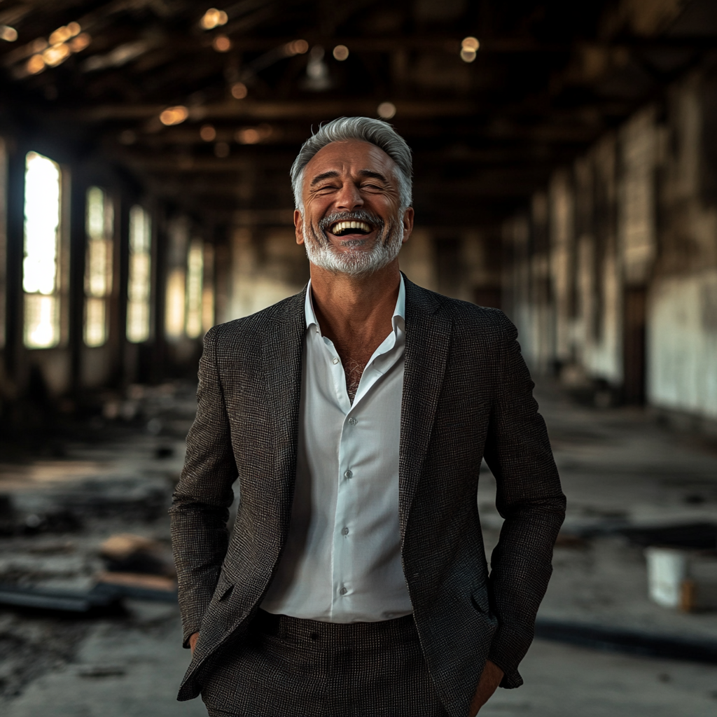 Śmiejący się człowiek | Źródło: Midjourney