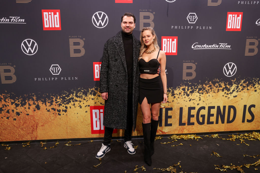 17. Februar 2024, Berlin: Jimi Blue Ochsenknecht und Laura-Marie Geissler besuchen die Berlinale-Party von BILD „Place to B“ im Restaurant Borchardt | Quelle: Getty Images