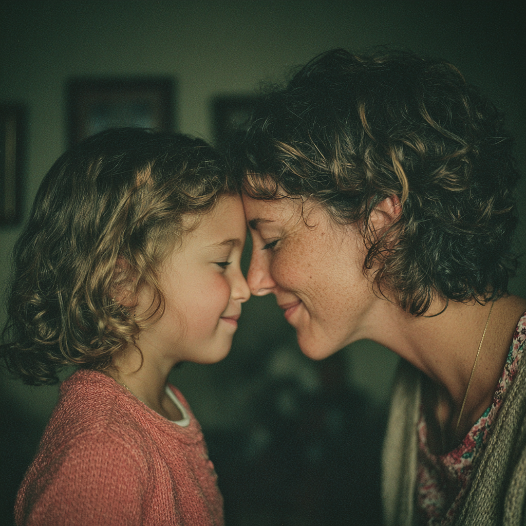 Eine glückliche Mutter, die mit ihrer Tochter zusammen ist | Quelle: Midjourney