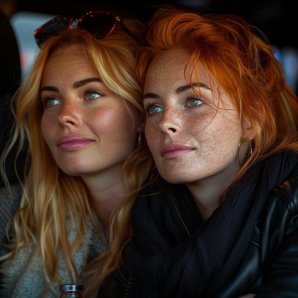 Julia i Margaret dzielą intymną chwilę | Źródło: Midjourney