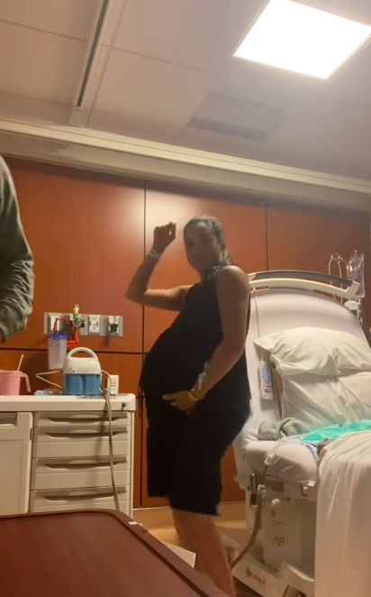 Meghan Markle tanzt in einem Krankenhauszimmer, während sie versucht, die Wehen einzuleiten, um Prinzessin Lilibet am 4. Juni 2025 willkommen zu heißen | Quelle: Instagram/meghan