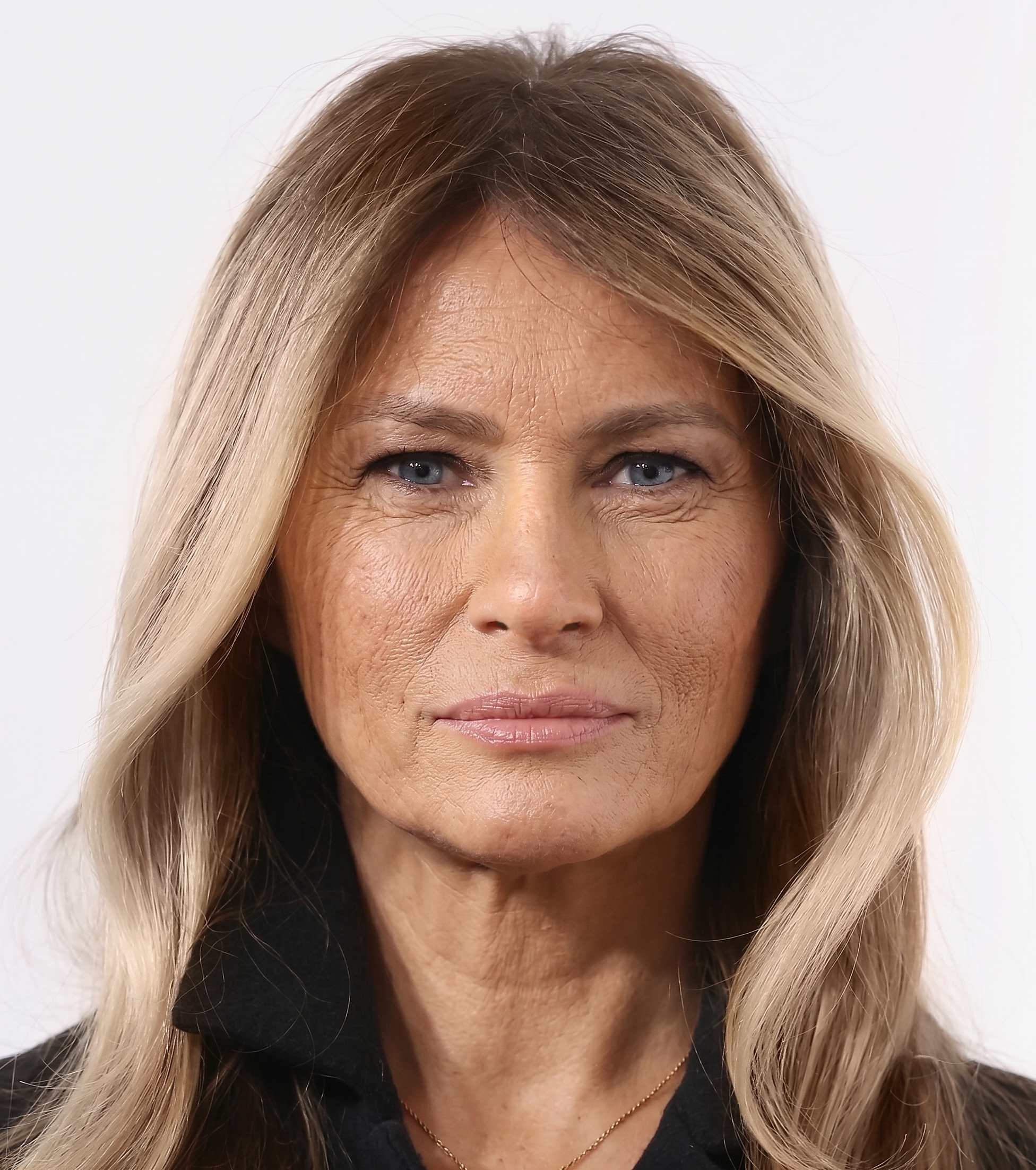 Dieses mit KI erstellte Bild zeigt, wie Trump unter dem Einfluss fortschreitender natürlicher Alterungsprozesse aussehen könnte. Die Darstellung fügt Falten, weichere Gesichtskonturen und andere altersbedingte Veränderungen hinzu, bewahrt dabei aber ihr allgemeines Erscheinungsbild. | Quelle: Gemini