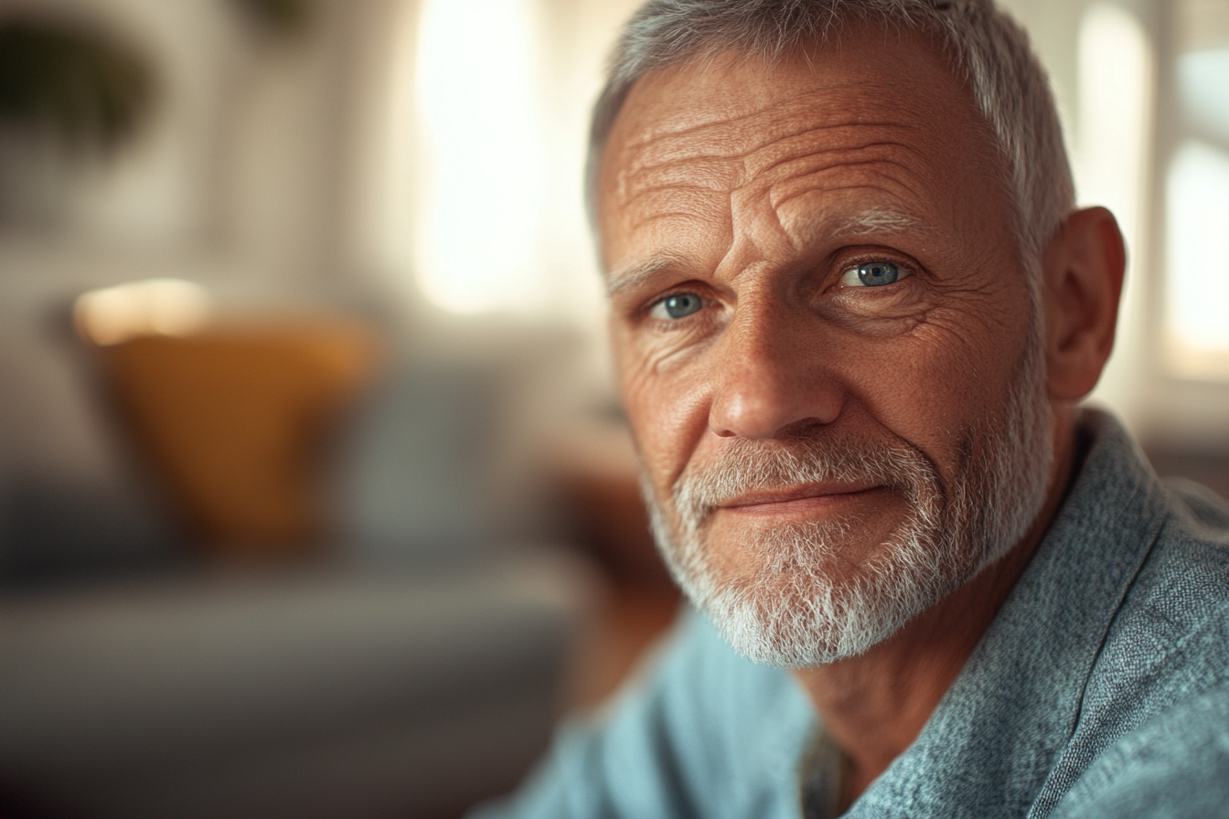 Ein älterer Mann lächelt | Quelle: Midjourney