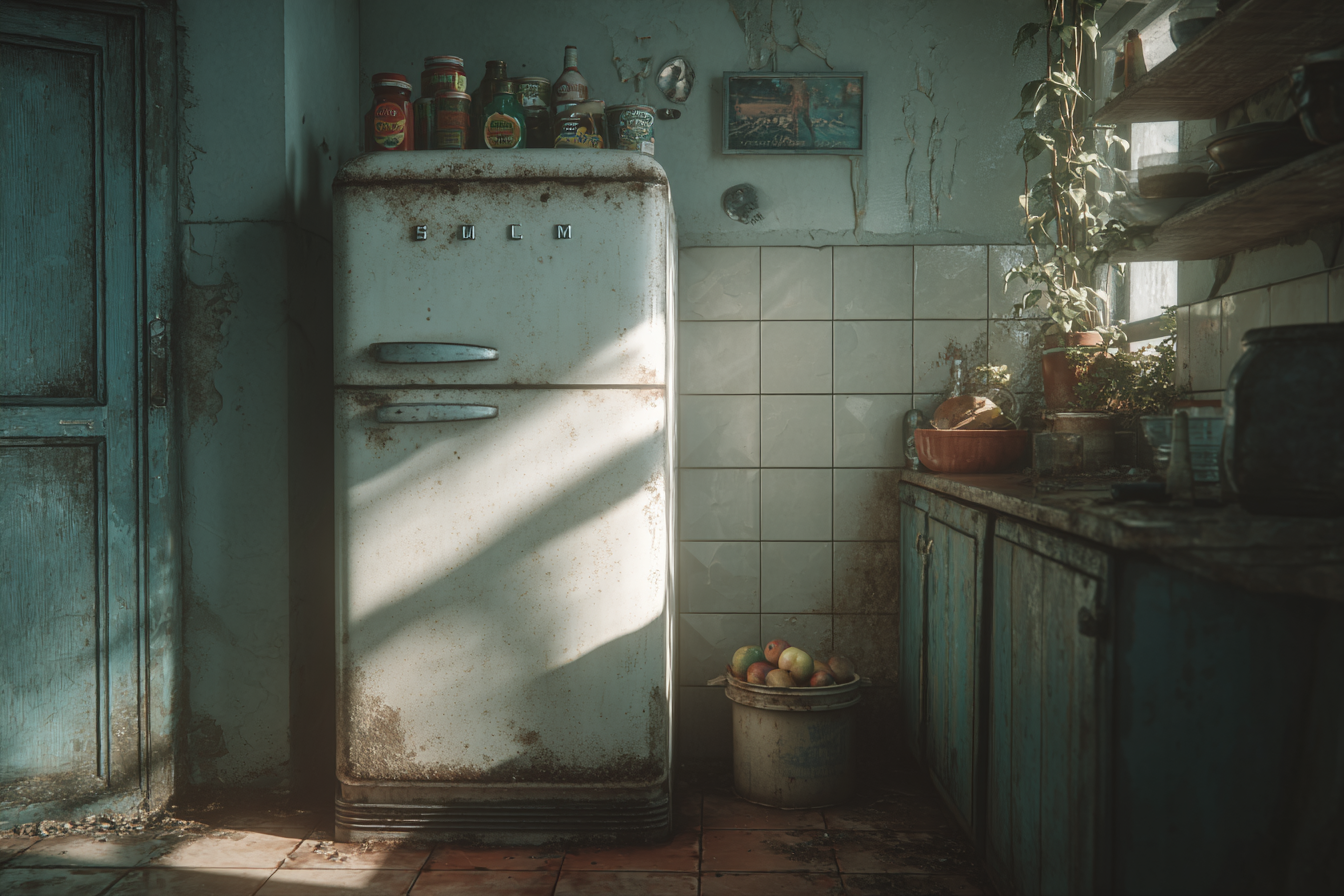 Ein alter Kühlschrank | Quelle: Midjourney