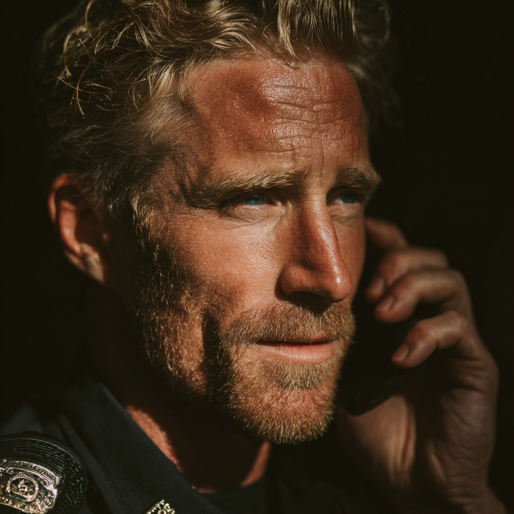 Ein seriöser Sanitäter bei einem Einsatz | Quelle: Midjourney