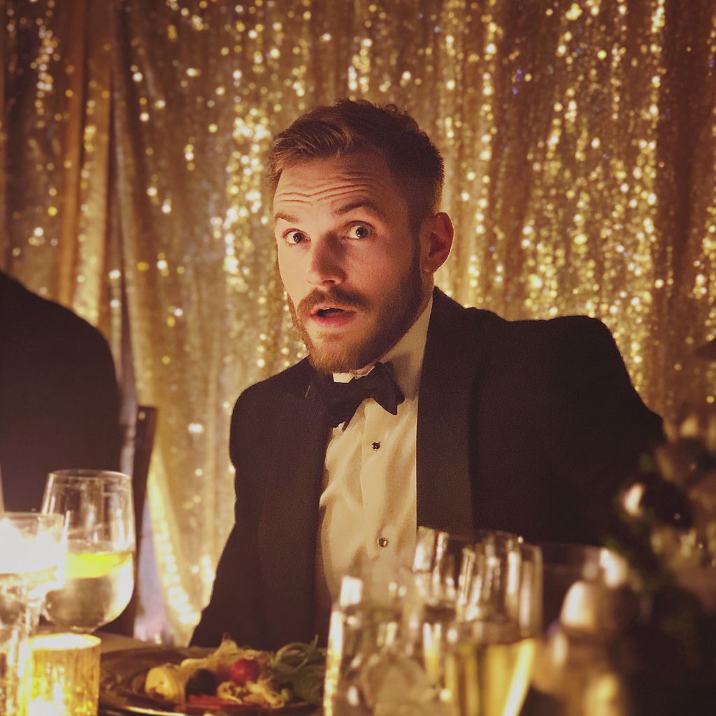 Ein schockierter Bräutigam bei seiner Hochzeit | Quelle: Midjourney