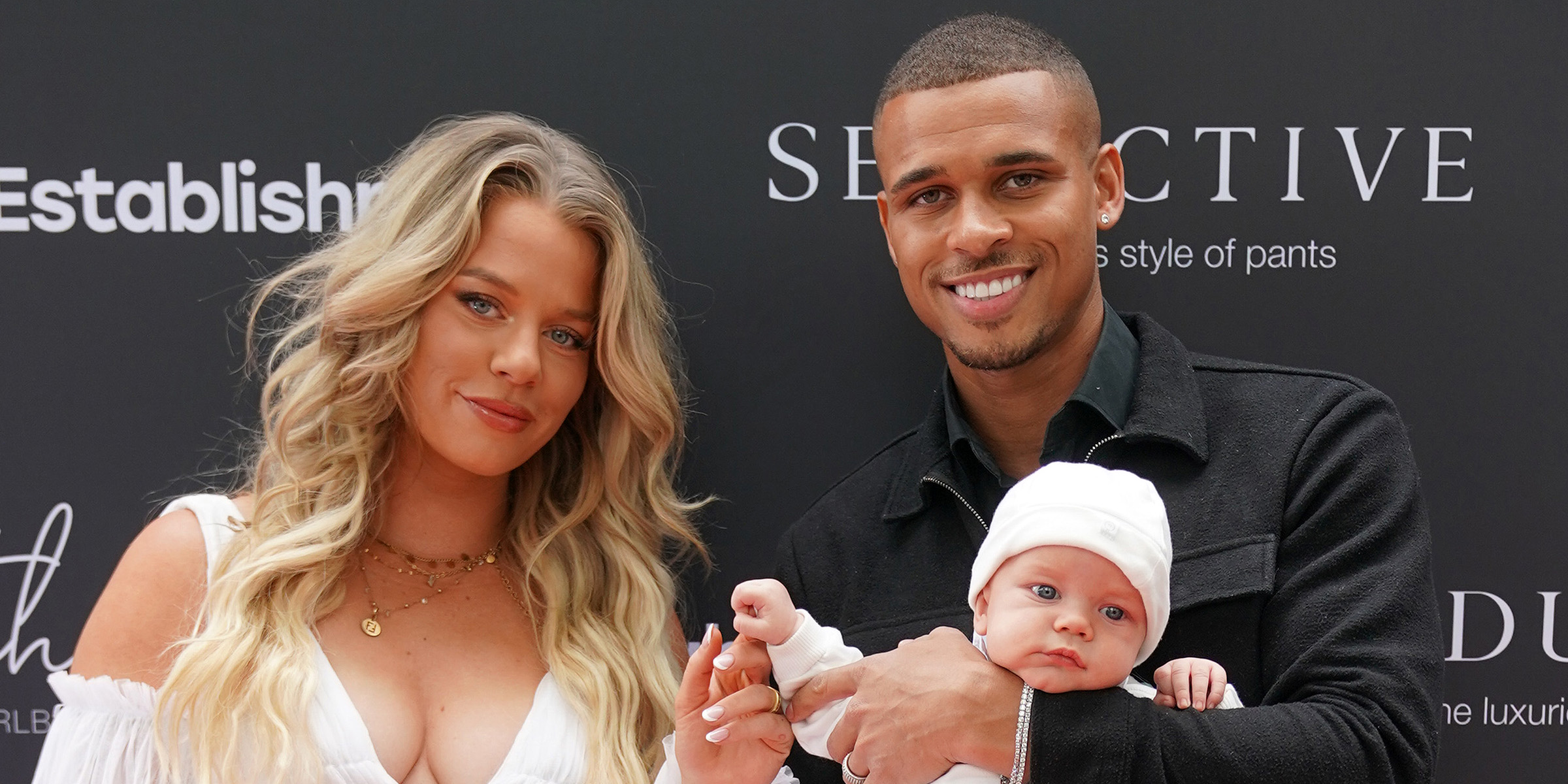 Kevin Njie und Emely Hüffer mit Baby Ocean | Quelle: Getty Images