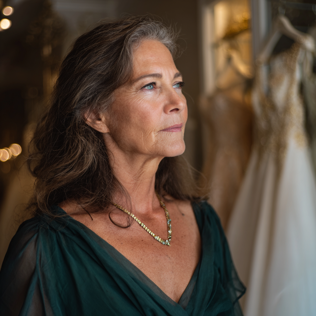 Eine nachdenkliche ältere Frau | Quelle: Midjourney