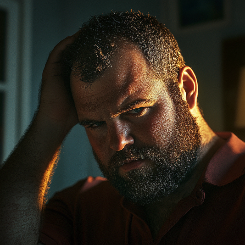 Ein ängstlicher Mann | Quelle: Midjourney