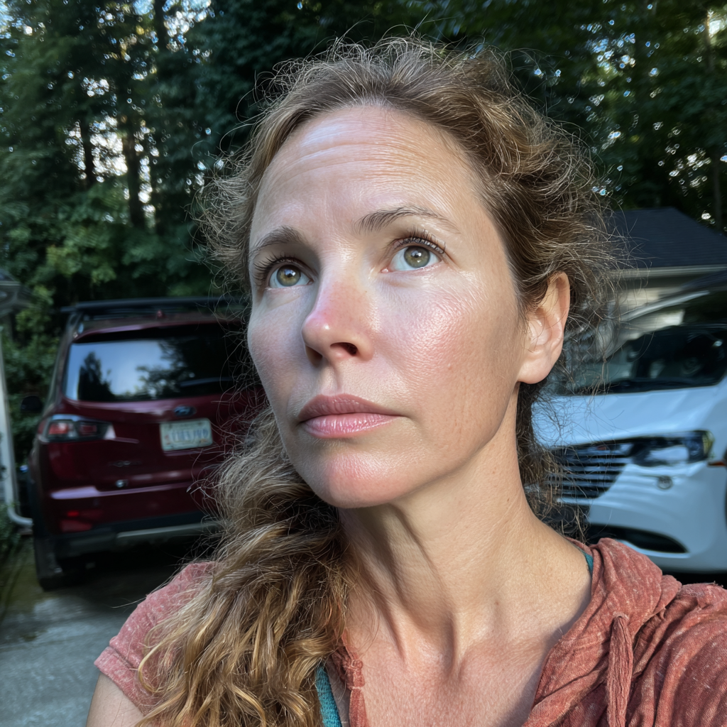 Eine Frau, die draußen steht | Quelle: Midjourney