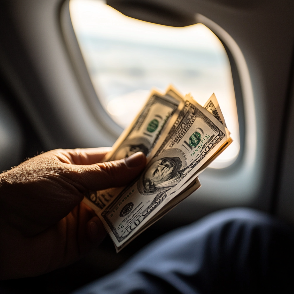 Ein Mann mit Geld in der Hand | Quelle: Midjourney