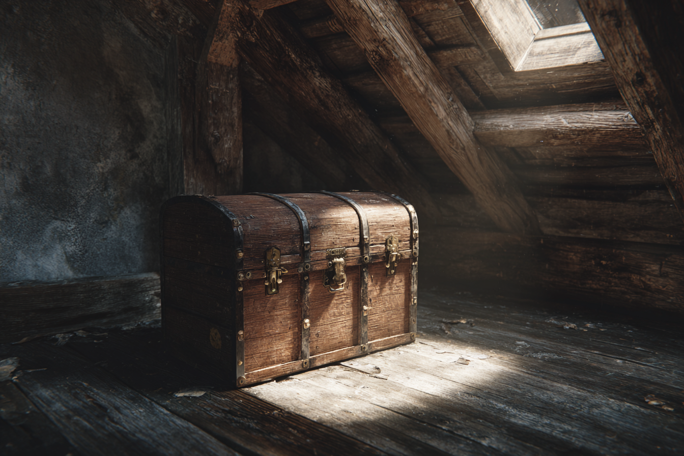 Ein Holzstamm | Quelle: Midjourney